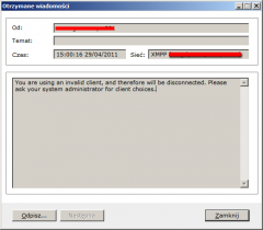 XMPP OpenFire Invalid Client 2980-1